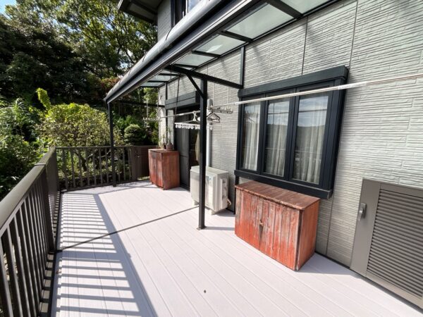 デッキがキレイになり外に出るのが気持ち良くなった！